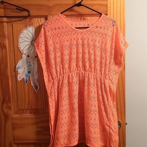 Swimsuit cover-up large to extra large pinkish orangish color